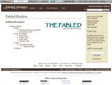 Tablet Screenshot of fabledhealer.wikidot.com