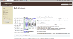 Desktop Screenshot of latexniques.wikidot.com