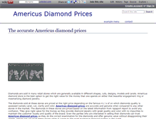 Tablet Screenshot of americusdiamondprices.wikidot.com