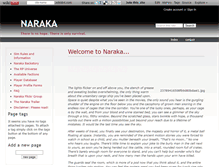 Tablet Screenshot of naraka.wikidot.com