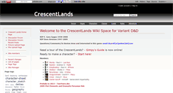 Desktop Screenshot of crescentlands.wikidot.com