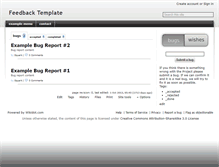 Tablet Screenshot of feedback-template.wikidot.com