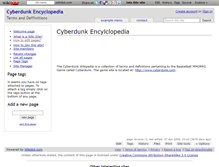 Tablet Screenshot of cyberdunkencyclopedia.wikidot.com