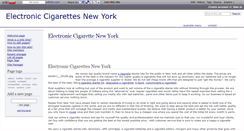 Desktop Screenshot of electroniccigarettesnewyork.wikidot.com