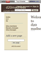 Mobile Screenshot of d20madness.wikidot.com