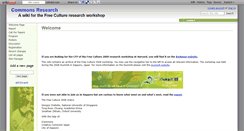 Desktop Screenshot of commonsresearch.wikidot.com