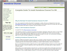 Tablet Screenshot of homebrew-channel.wikidot.com