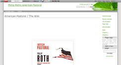 Desktop Screenshot of americanpastoral.wikidot.com