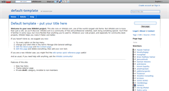 Desktop Screenshot of default-template.wikidot.com