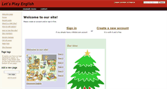 Desktop Screenshot of letsplayenglish.wikidot.com