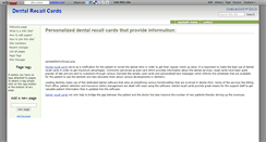Desktop Screenshot of dentalrecallcards.wikidot.com