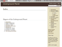 Tablet Screenshot of diggers.wikidot.com