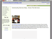 Tablet Screenshot of communityservicehelp.wikidot.com