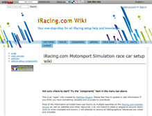 Tablet Screenshot of iracing.wikidot.com