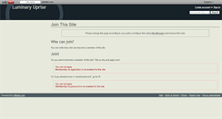 Desktop Screenshot of luminaryuprise.wikidot.com
