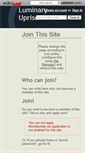 Mobile Screenshot of luminaryuprise.wikidot.com