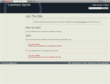 Tablet Screenshot of luminaryuprise.wikidot.com