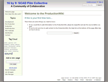 Tablet Screenshot of 16x9.wikidot.com