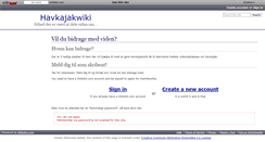 Desktop Screenshot of havkajak.wikidot.com