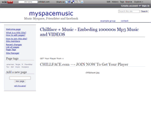 Tablet Screenshot of myspacemusic.wikidot.com