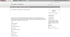 Desktop Screenshot of crusadeoflegends.wikidot.com