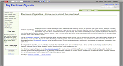 Desktop Screenshot of buy-electronic-cigarette.wikidot.com