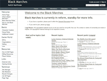 Tablet Screenshot of blackmarches.wikidot.com