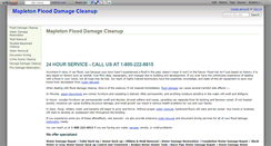Desktop Screenshot of mapletonflooddamagecleanup.wikidot.com