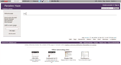 Desktop Screenshot of paradoxhaze.wikidot.com