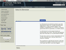 Tablet Screenshot of consejosvidasana.wikidot.com