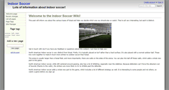 Desktop Screenshot of indoorsoccer.wikidot.com