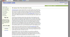 Desktop Screenshot of free-scratch-cards.wikidot.com