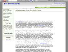 Tablet Screenshot of free-scratch-cards.wikidot.com