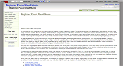 Desktop Screenshot of beginner-piano-sheet-music.wikidot.com