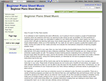 Tablet Screenshot of beginner-piano-sheet-music.wikidot.com