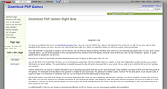 Desktop Screenshot of downloadpspgamesnow.wikidot.com