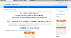 Desktop Screenshot of calendars.wikidot.com