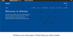 Desktop Screenshot of fable.wikidot.com