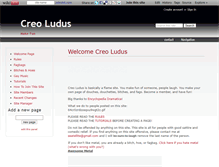 Tablet Screenshot of creoludus.wikidot.com
