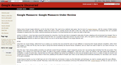 Desktop Screenshot of google-massacre-uncovered.wikidot.com