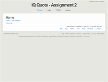 Tablet Screenshot of iq2.wikidot.com