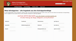 Desktop Screenshot of meta-schnaeppchen.wikidot.com