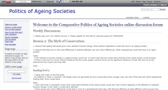 Desktop Screenshot of ageingpolitics.wikidot.com