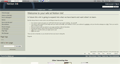 Desktop Screenshot of notionink.wikidot.com