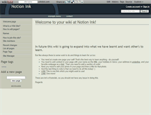 Tablet Screenshot of notionink.wikidot.com