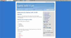 Desktop Screenshot of gameinfo4all.wikidot.com