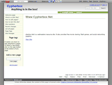Tablet Screenshot of cypherbox.wikidot.com