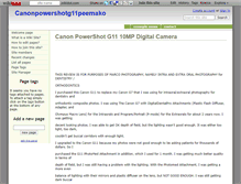 Tablet Screenshot of canonpowershotg11peemako.wikidot.com