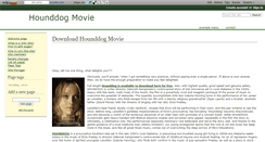 Desktop Screenshot of hounddog-movie.wikidot.com