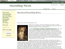Tablet Screenshot of hounddog-movie.wikidot.com